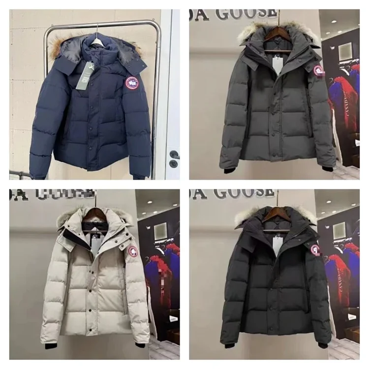 Canada Goose Navy and Grey Puf